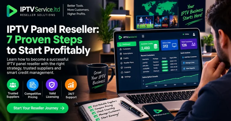 IPTV Panel Reseller: 7 Proven Steps to Start Profitably